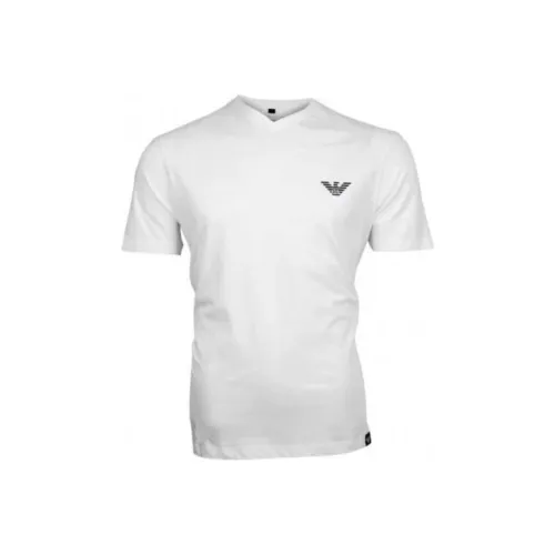 ARMANI JEANS Белый Мужской T-Рубашки