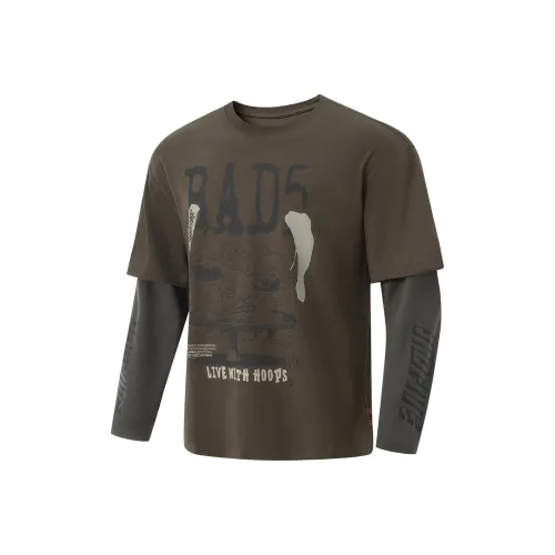 Подкладка BADFIVE T Рубашка Мужская Сланцево-умбровая