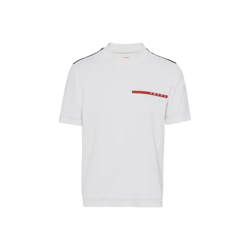 PRADA Белые Мужские T-рубашки