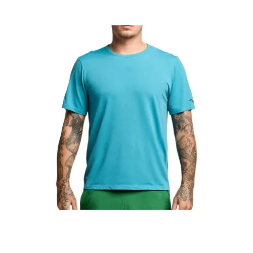 Saucony Мужской секундомер короткая рукавная футболка мужской дизайн Bessy цветочный узор