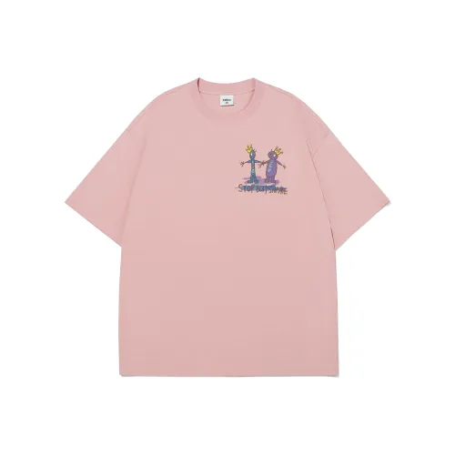 Guuka Короткий рукав T-рубашки Унисекс Розовый