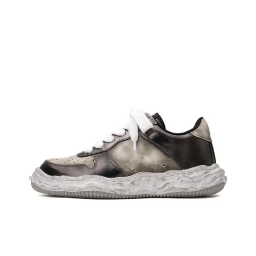 Mannahatta NYC X MIHARA YASUHIRO Устойчивые к истиранию Низкие Кроссовки для скейтбординга Унисекс Черный Белый