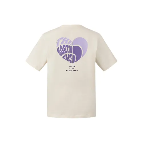 The North Face Сердце T-Shirt Унисекс Дюнный Белый