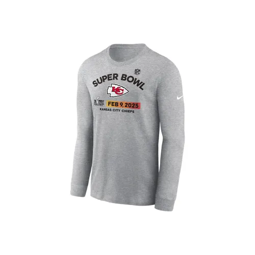 nike NFL KANSAS CITY Chiefs Супер Боул LIX T-Shirt Мужской Темно-Серый Смешанный Цвет