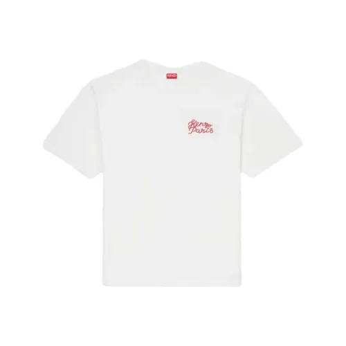 KENZO Экрю Унисекс Т-рубашка