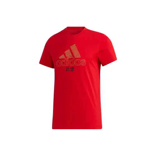 Adidas Китай Городской T M T Рубашка Мужская Светло-Красная