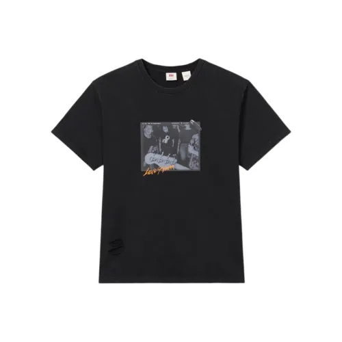 Levis Мужские Черные T-Рубашки