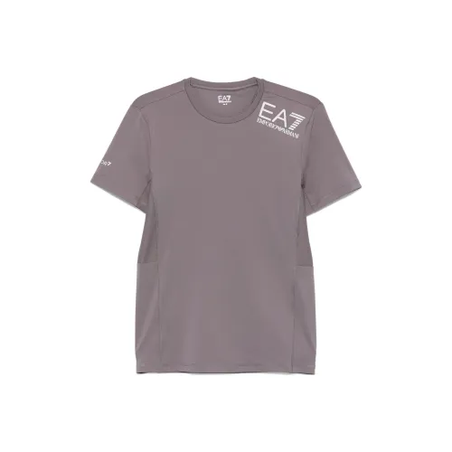 EMPORIO ARMANI EA7 T Рубашка Мужская Battleship Серый