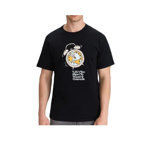 Конверс Черные Мужские T-Рубашки
