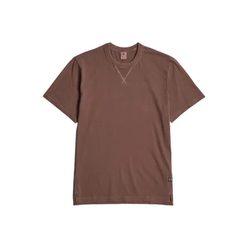 STAR RAW Коричневая Мужская T-Рубашка