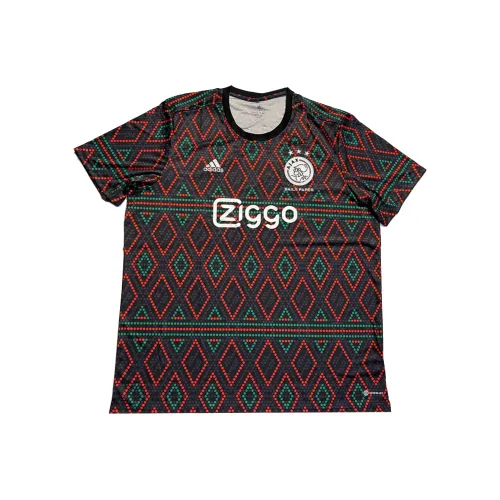 Adidas x Daily Paper Ajax Amsterdam AEROREADY T Рубашка Мужская Клетка Камуфляж