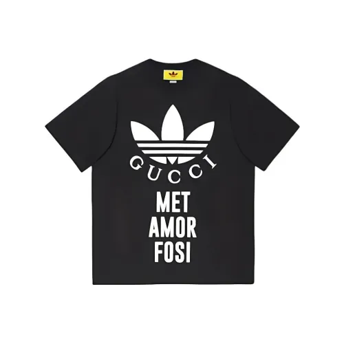 GUCCI X ADIDAS T Рубашка Мужская Черная