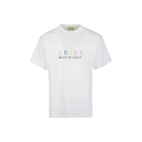 Aries White Men's T-Shirts
