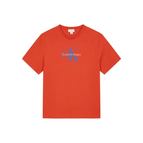 Calvin Klein Red Men's T-Shirts Кальвин Кляйн Красный Мужские Футболки