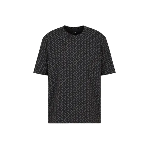 ARMANI EXCHANGE Мужские черные футболки