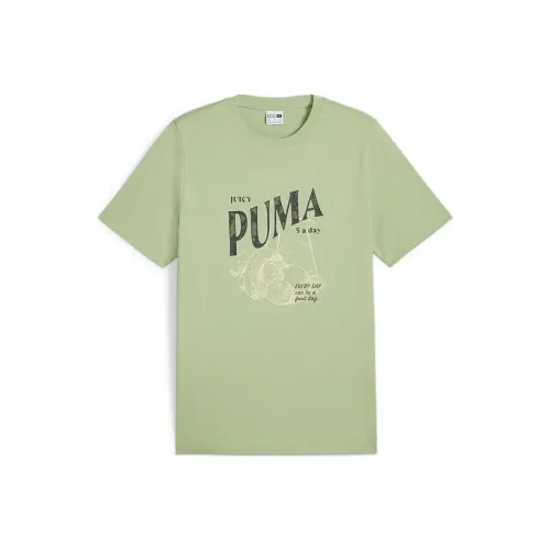 PUMA SS24 T Рубашка Мужская Светло-Зеленая