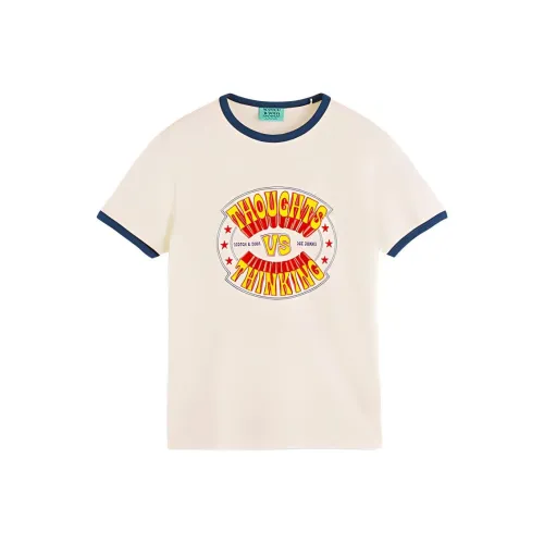 Scotch&Soda Белая Мужская T-Рубашка