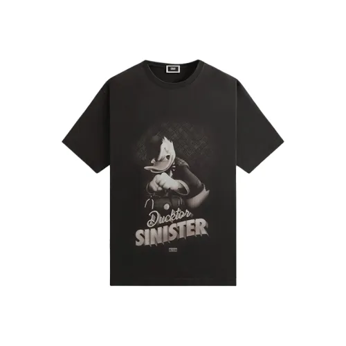 KITH x Disney FW24 Для Дональда Дака Sinister Винтаж T Рубашка Мужская Черная