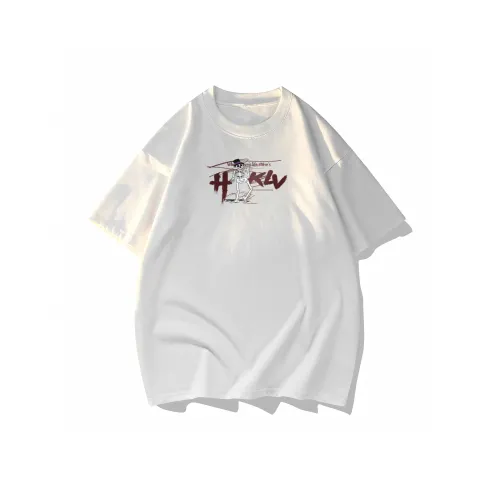 HOKLV Белая унисекс футболка