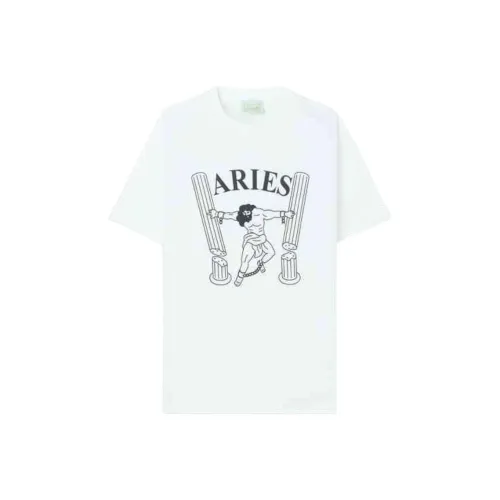 Aries Белая Мужская T-рубашка