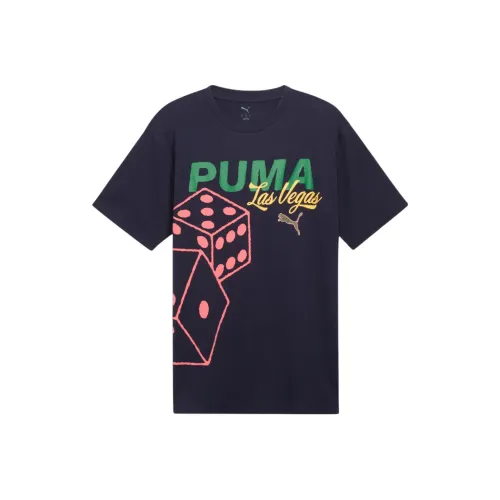 PUMA Темно-синие мужские футболки