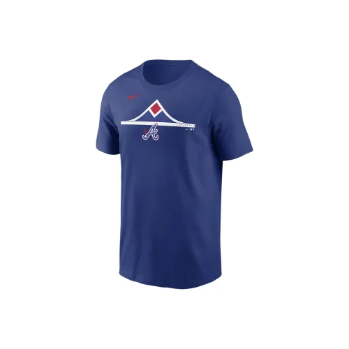 nike T-Shirt Atlanta Braves Мужской Королевский Синий