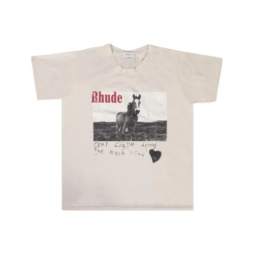 RHUDE Белая Мужская T-Рубашка