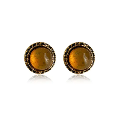 Yab Copper Stud Earrings Women's Yab Медные серьги-гвоздики женские