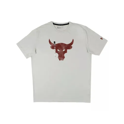 Under Armour ProjectRock Brahma Bull T Рубашка Мужская Айвори