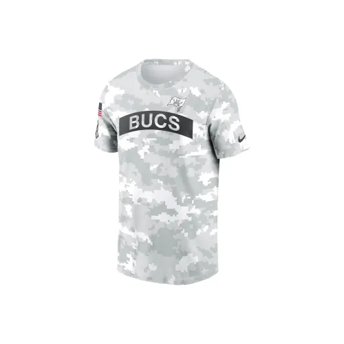 nike Dri FitNFL Tampa Bay Buccaneers Salute To Service Edge Свод T Рубашка Мужская Белая