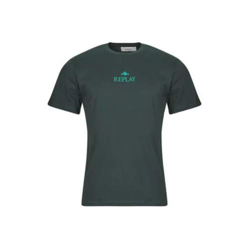 REPLAY Серый Мужской T-Рубашки