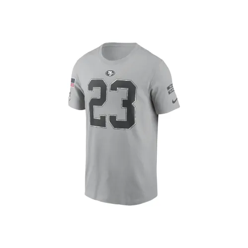 nike NFL Christian McCaffrey San Francisco 49ers Salute To Service T-Shirt Мужской Серый