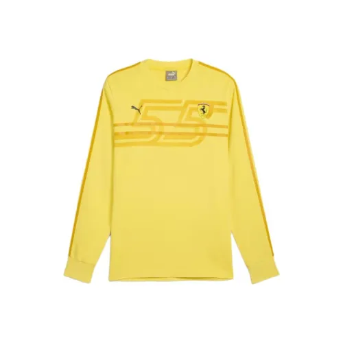 PUMA x FERRARI SCUDERIA FW24 T Рубашка Мужская Speed Желтая