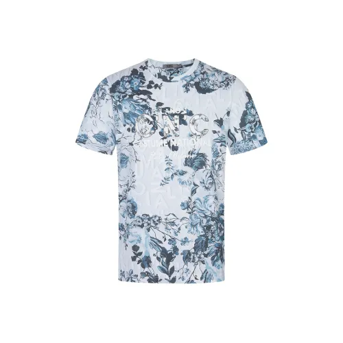 C'N'C Smudge Distortion Series Рубашка Мужская Синие Узоры