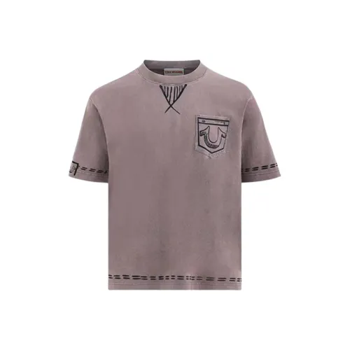 TRUE RELIGION SS24 T Рубашка Унисекс Кофе