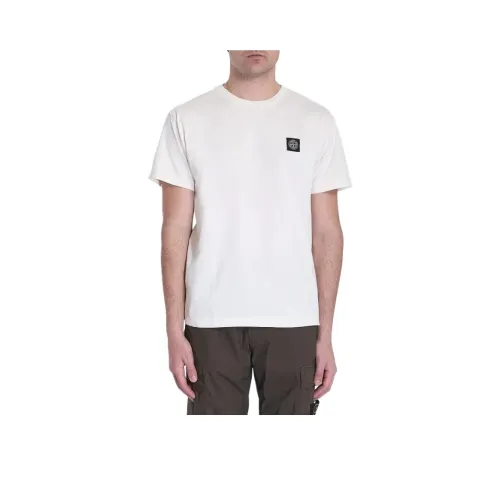 STONE ISLAND Рубашка Мужская Белая