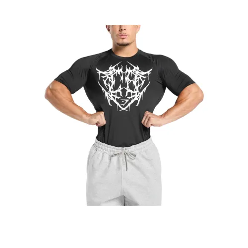 GYMSHARK Carlos X Элемент BASELAYER T Рубашка Мужская Черная