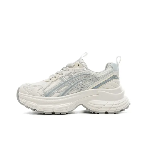 EBLAN Толстая подошва Женские Серебряные Белые