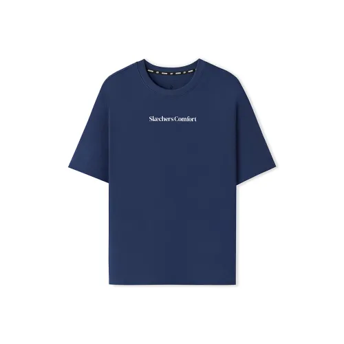 Skechers Sports Lifestyle Trendy Quick Dry T-Shirt Унисекс Морской Синий