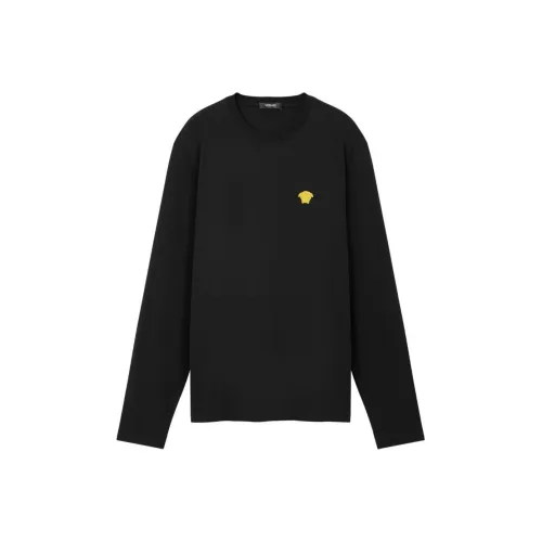 VERSACE Мужские черные T-рубашки