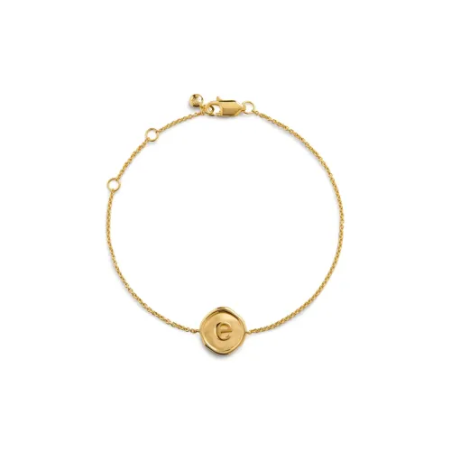 Monica Vinader Браслеты из серебра с покрытием 18K золота женские золотые