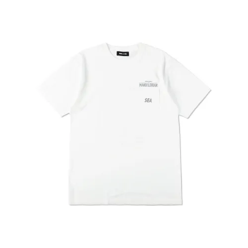 Wind And Sea Белая Унисекс Футболка