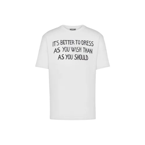 MOSCHINO Белая Мужская T-Рубашка