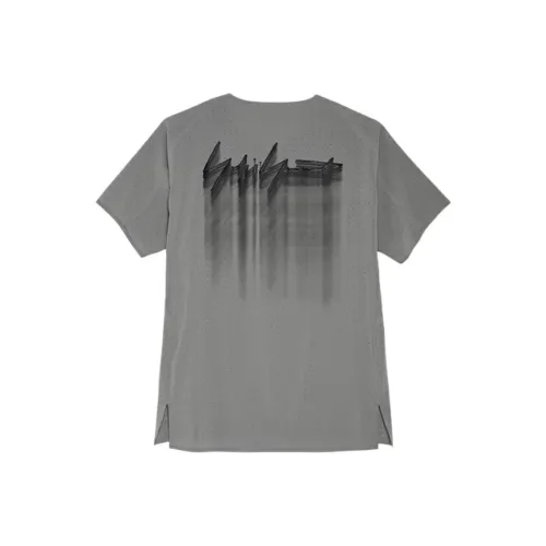 Y 3 600 Серый Унисекс Т-рубашка