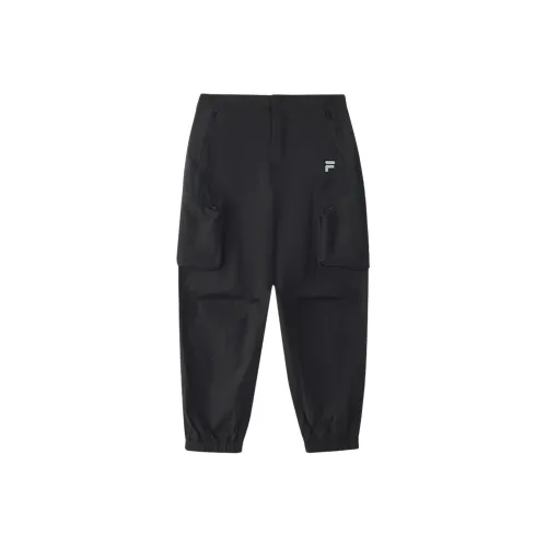 FILA FUSION URBAN TECHFILA Fusion X SS25 Вязаные спортивные брюки Мужской Глубокий черный