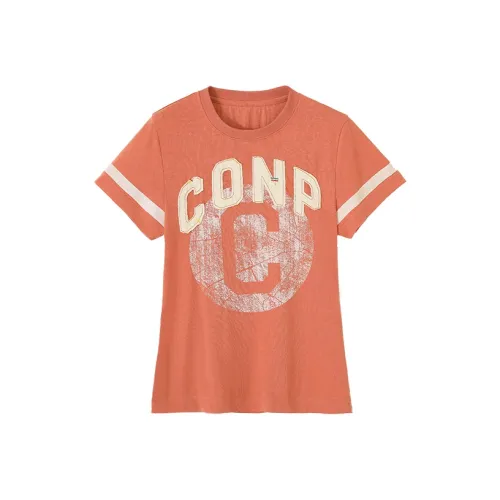 CONP T-Shirt Унисекс Грейпфрутово-красный
