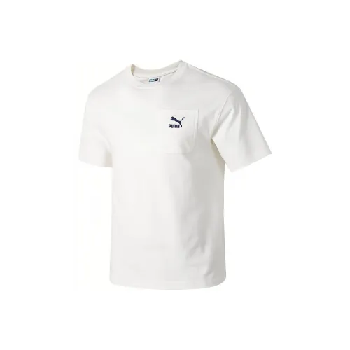 PUMA SS24 Рукав с оборванным плечом T-рубашка Мужская Белая