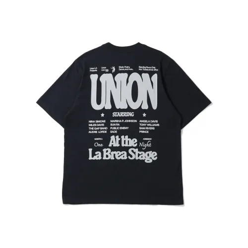 Union Праздника Черная Унисекс Футболка