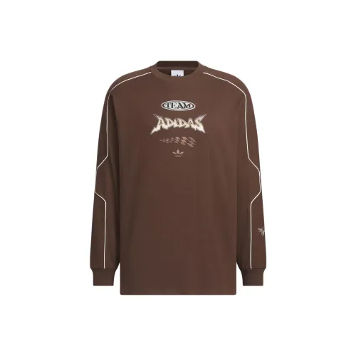 Adidas Originals RAC Crew U T Рубашка Унисекс Коричневый