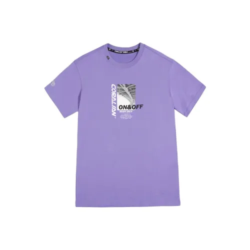 CORALIAN Фиолетовая Унисекс Футболка